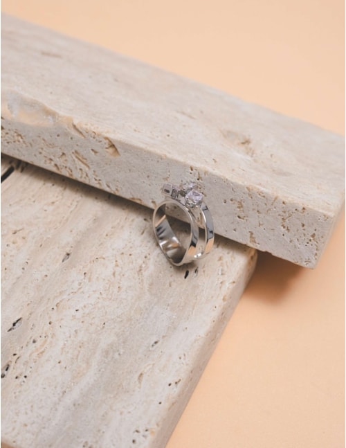 Anel duplo Silver