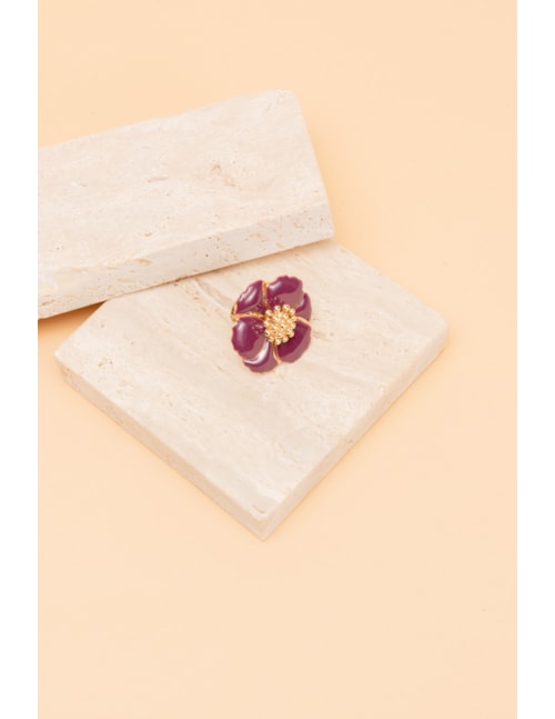 ANEL FLOR RESINA DARK PURPLE B2B - AN6001VO02