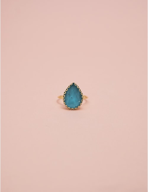 ANEL GOTA CRISTAL AZUL CELESTE - AN290053VO32