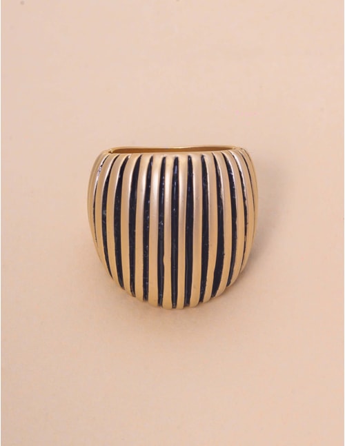 ANEL LISTRADO OURO FOSCO - AN29114VO01 ANEL LISTRADO OURO FOSCO - AN29114VO01