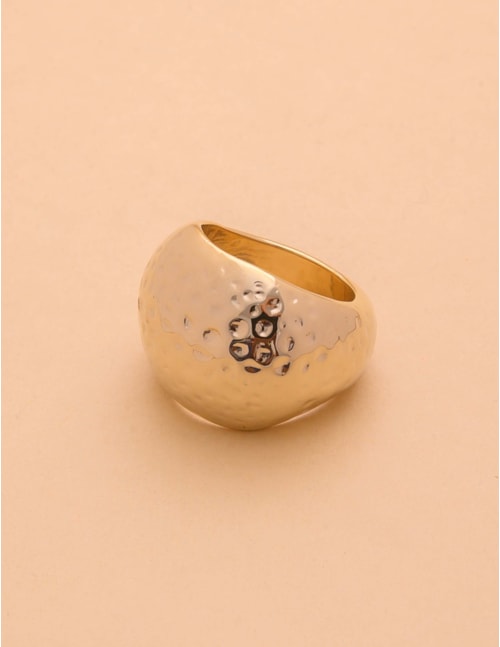 ANEL METAL OURO  - AN29071VO01 TAMANHO:20