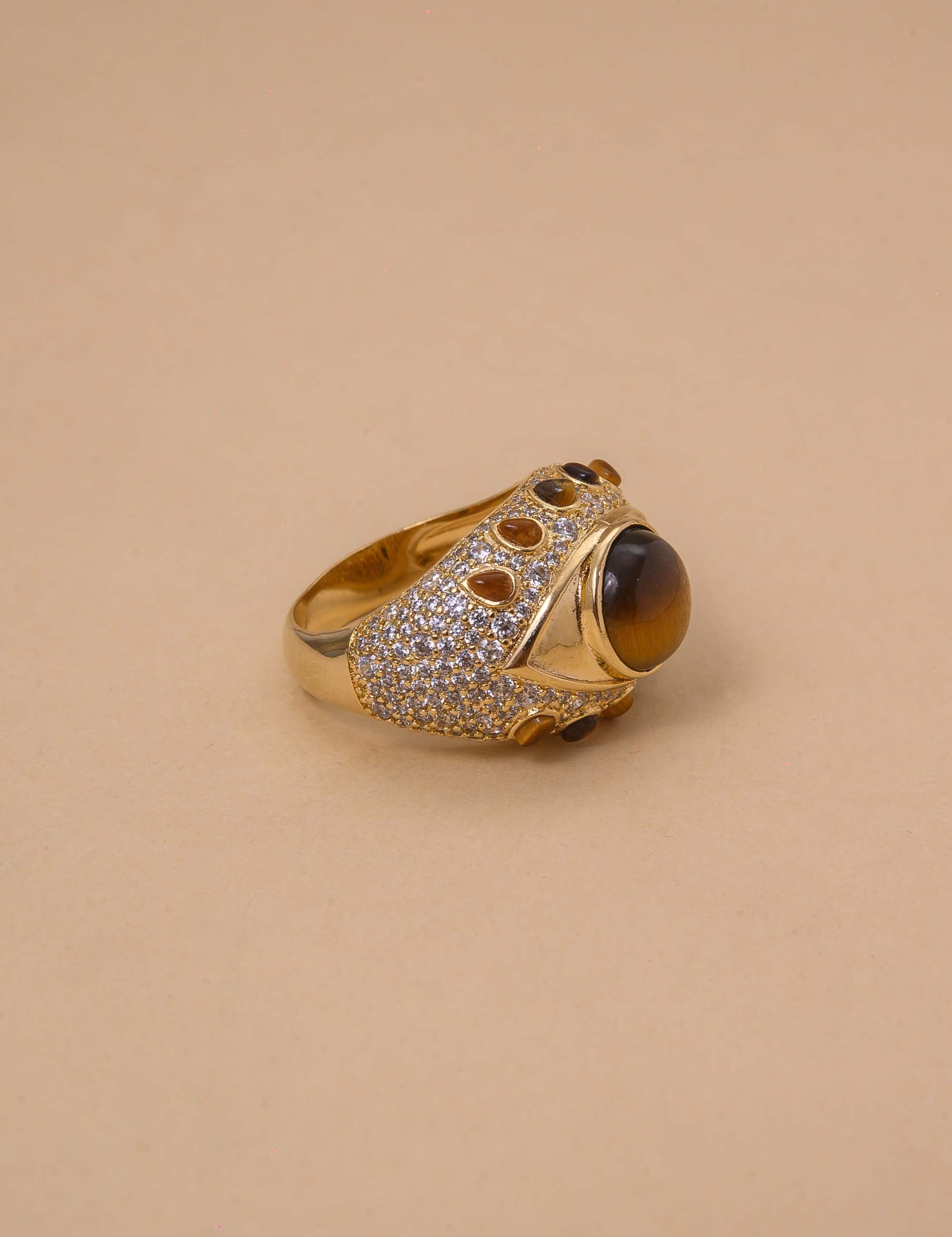 ANEL OLHO GREGO COR:OLHO DE TIGRE - AN29038VO01 Tamanho:20