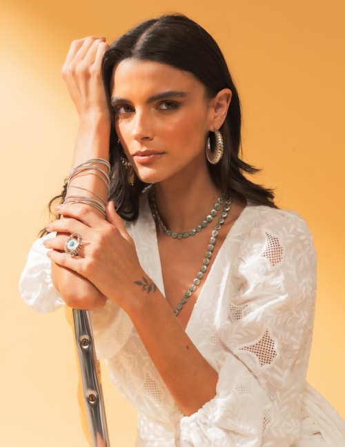 ANEL OLHO GREGO DOURADO - AN292009V1-DOURADO