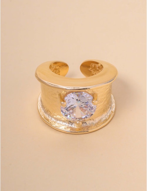 ANEL OURO CRISTAL REDONDO - AN29136VO01