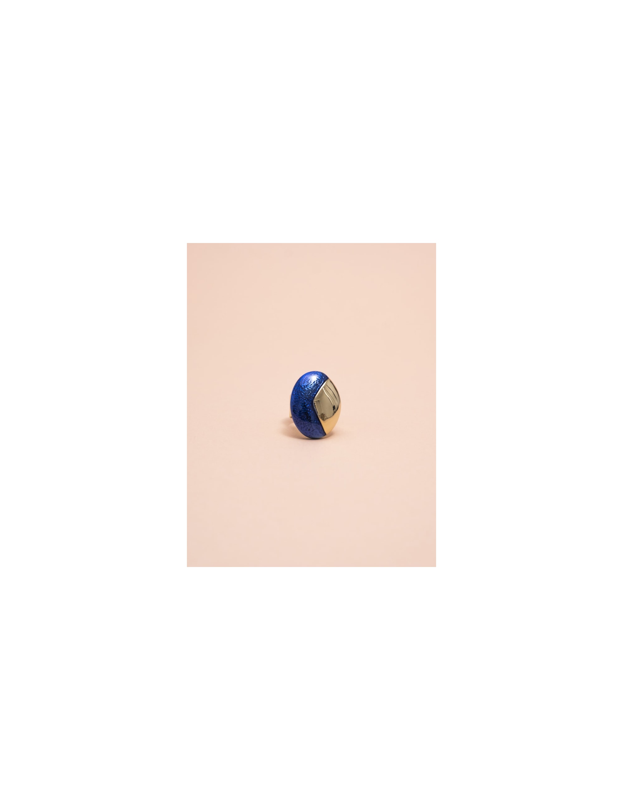 ANEL OVAL ESMALTADO AZUL - AN2970VO02