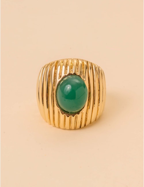 ANEL PEDRA VERDE OURO - AN29093VO13