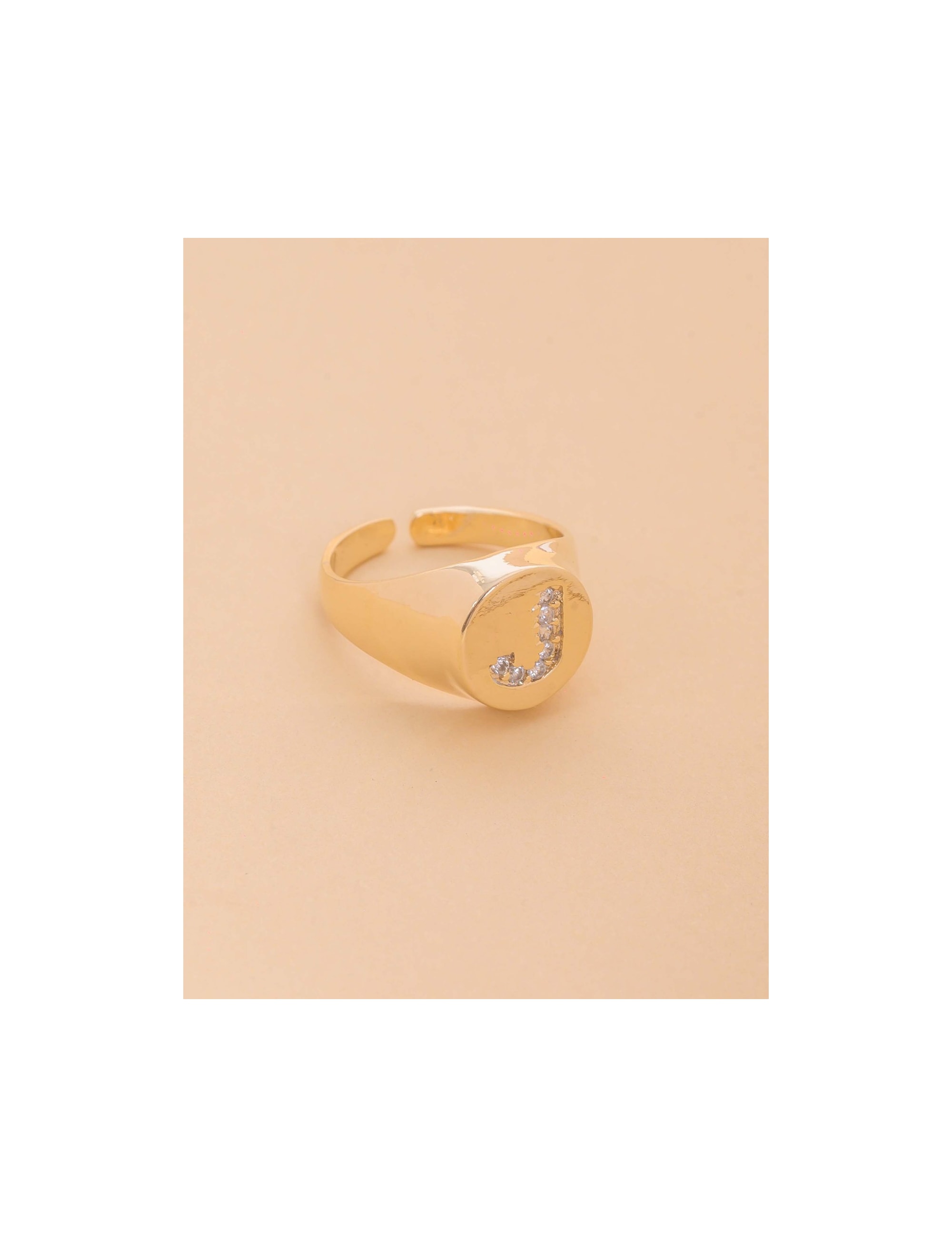 ANEL REGULÁVEL DE OURO LETRA  A - AN29138VO01-A