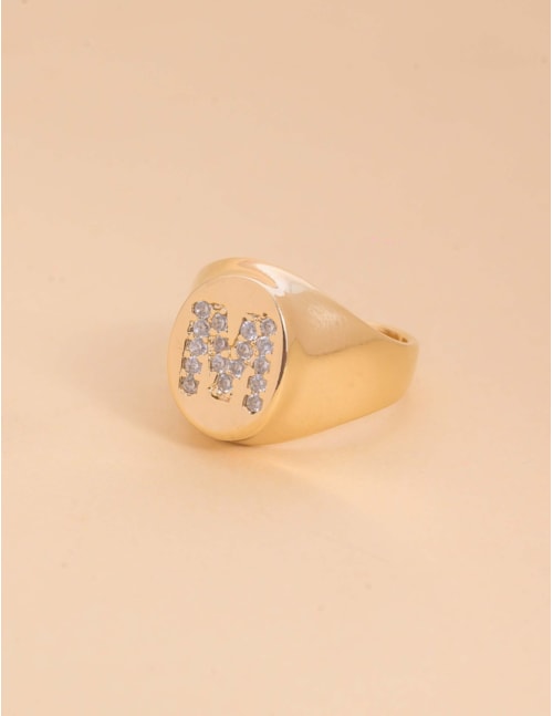 ANEL REGULÁVEL DE OURO LETRAS - AN29138VO01