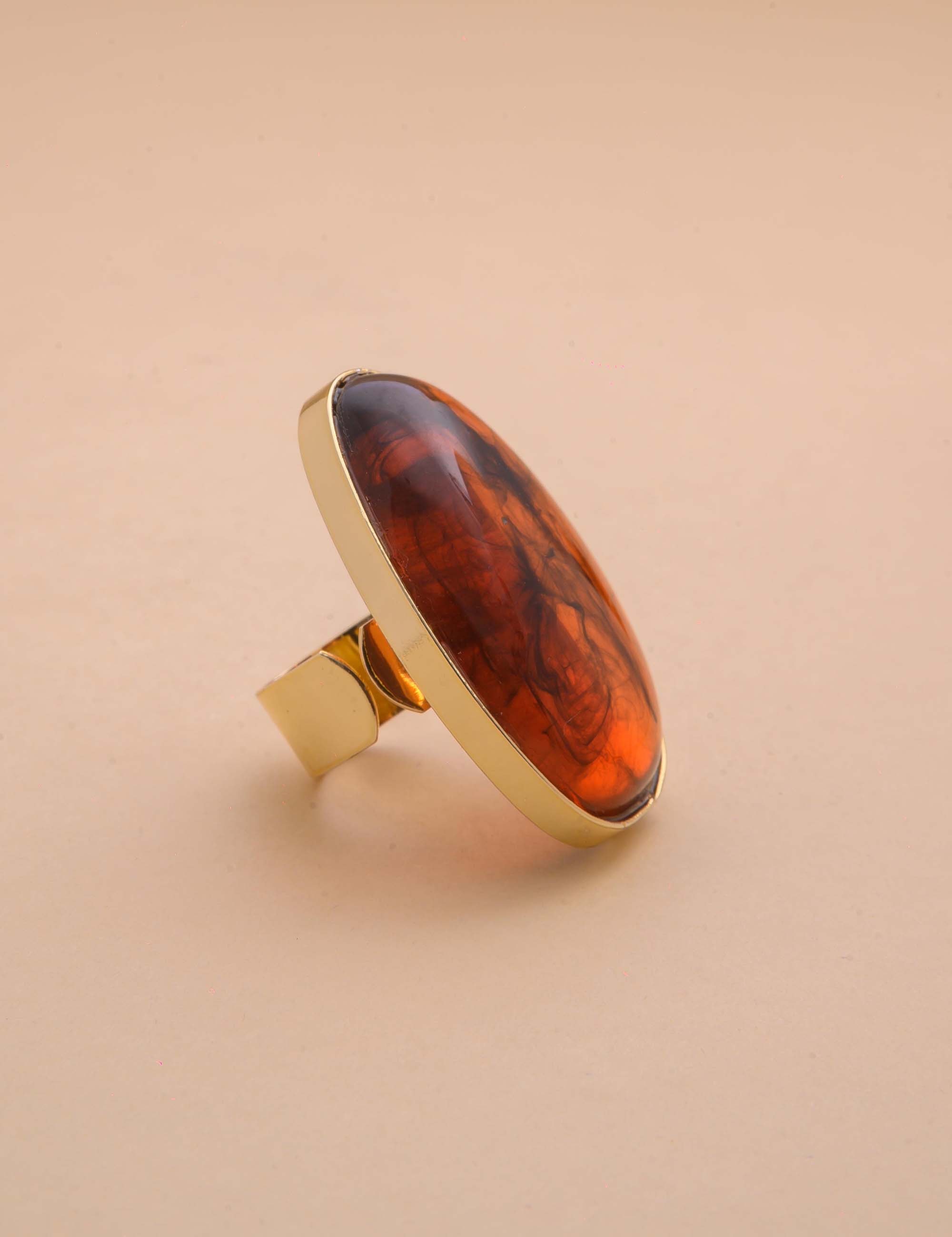 ANEL RESINA OVAL TARTARUGA - AN29040VO04
