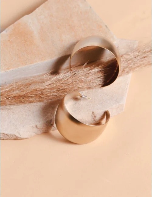 ARGOLA METAL OURO FOSCO B2B - BR2329VO01