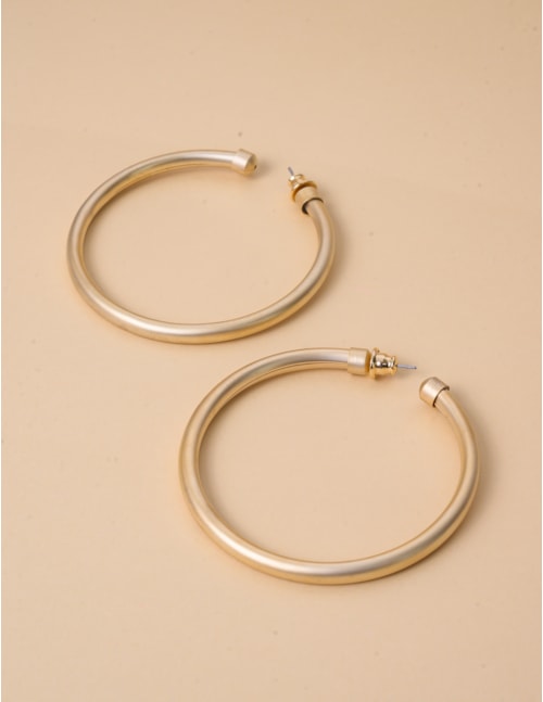 ARGOLA METAL OURO FOSCO G