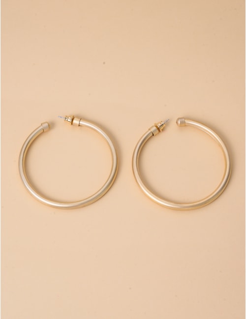 ARGOLA METAL OURO FOSCO G