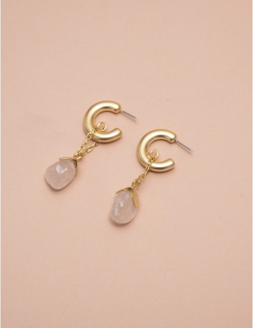 ARGOLA PEDRA QUARTZO ROSA - BR29009VO01