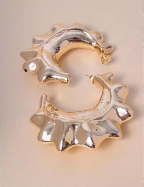 ARGOLA SOLEAR ELETROFORMAÇÃO OURO - BR29256VO01