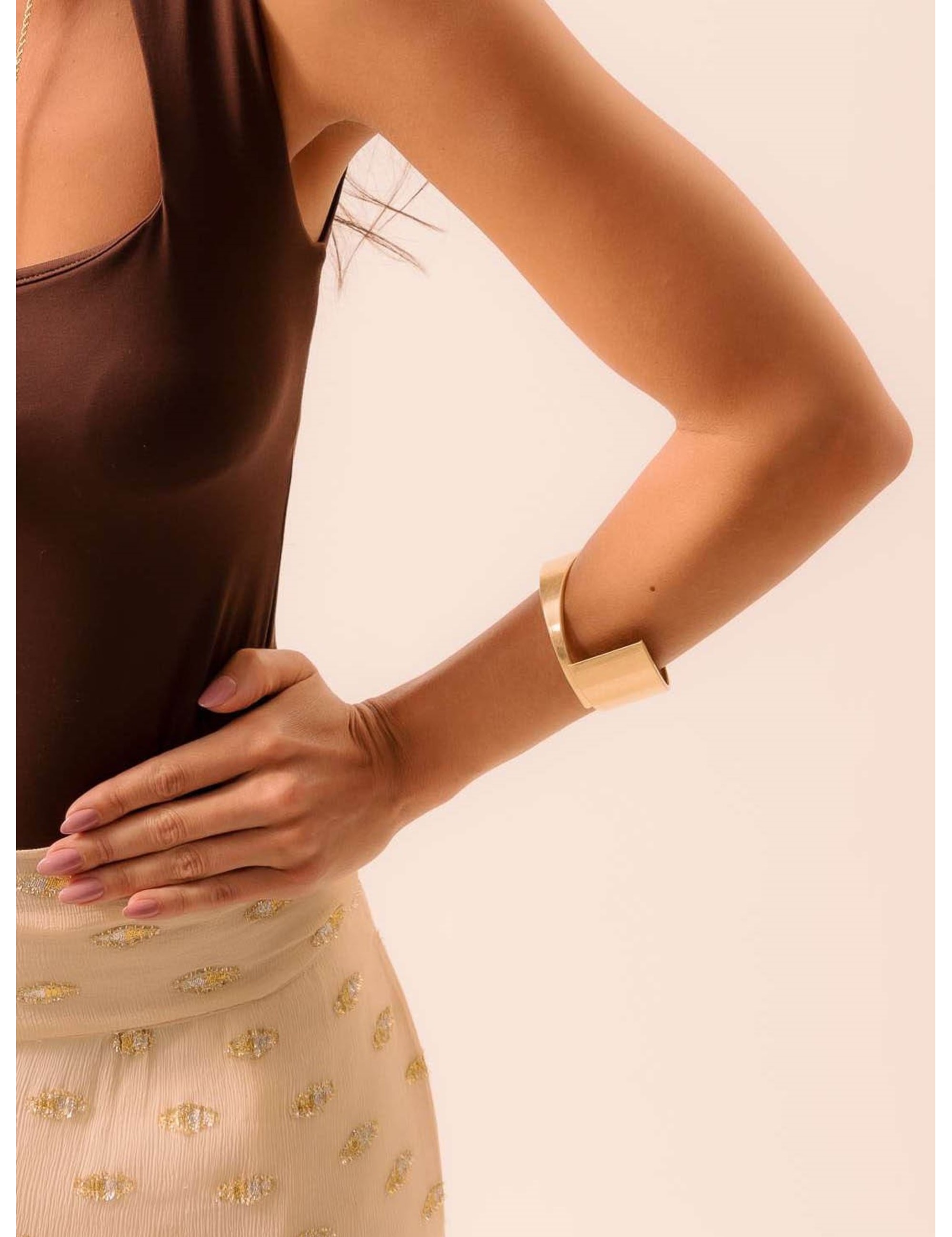 BRACELETE ACETINADO OURO B2B - BC29027VO01
