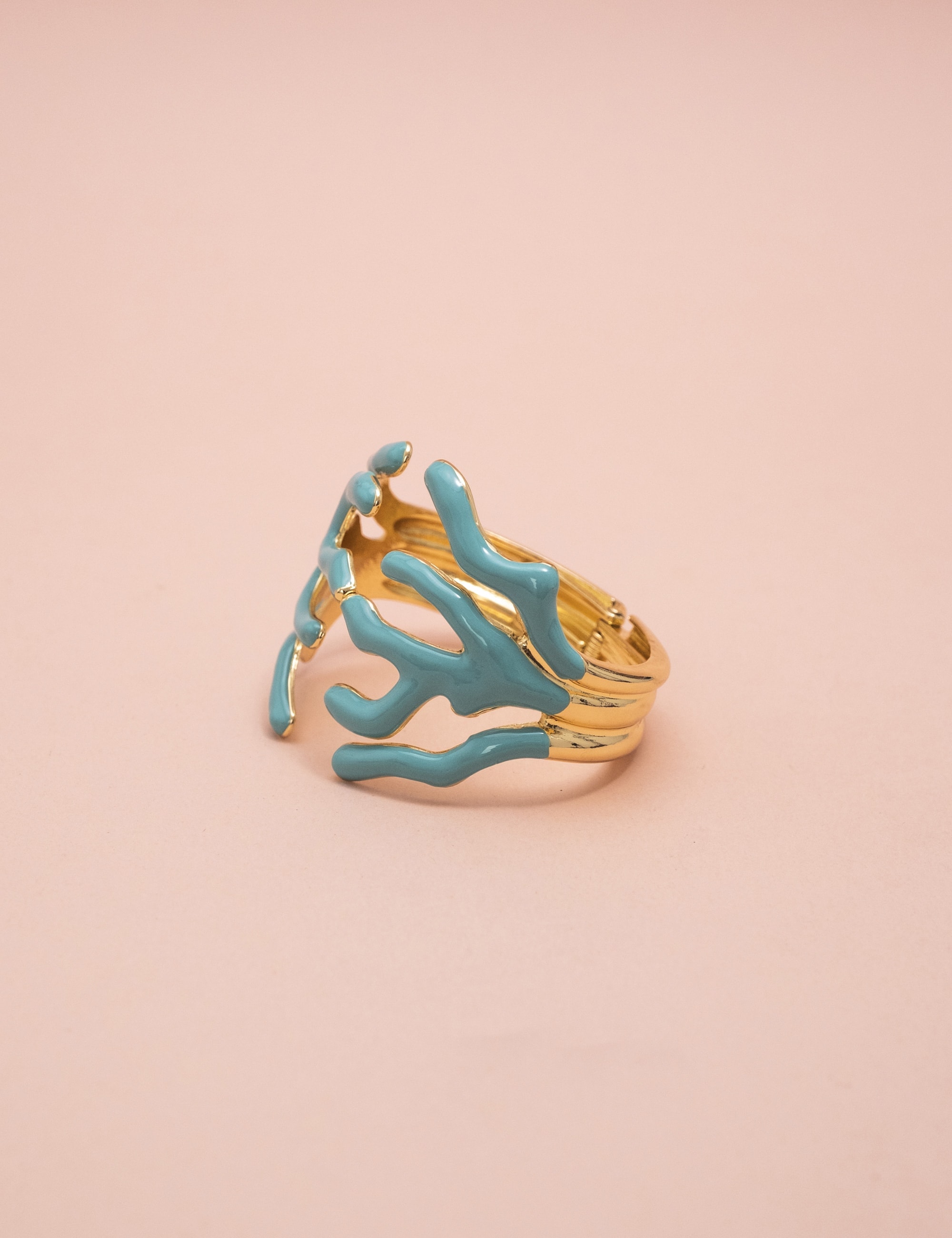 BRACELETE CORAL ESMALTADO AZUL - BC29014VO03