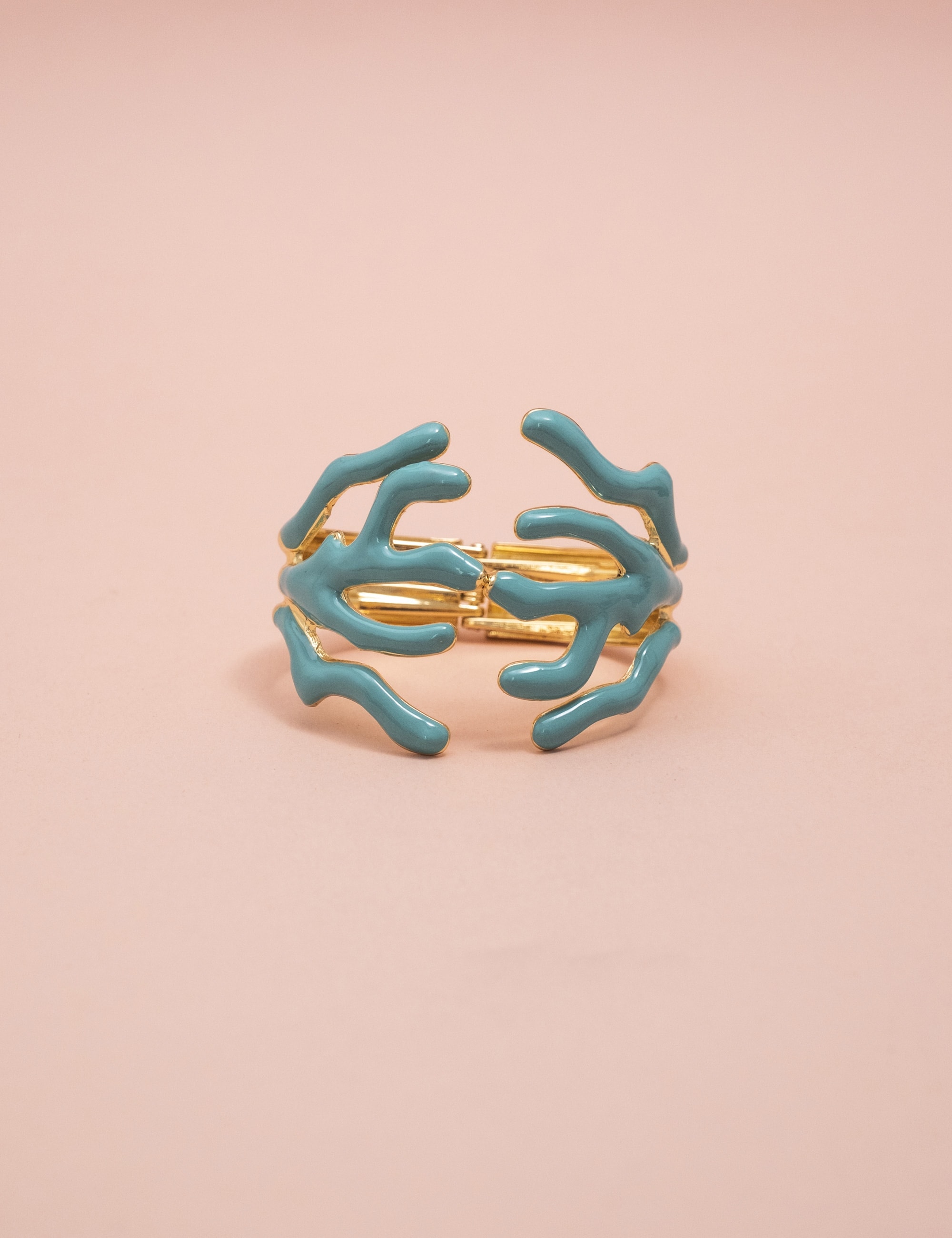 BRACELETE CORAL ESMALTADO AZUL - BC29014VO03