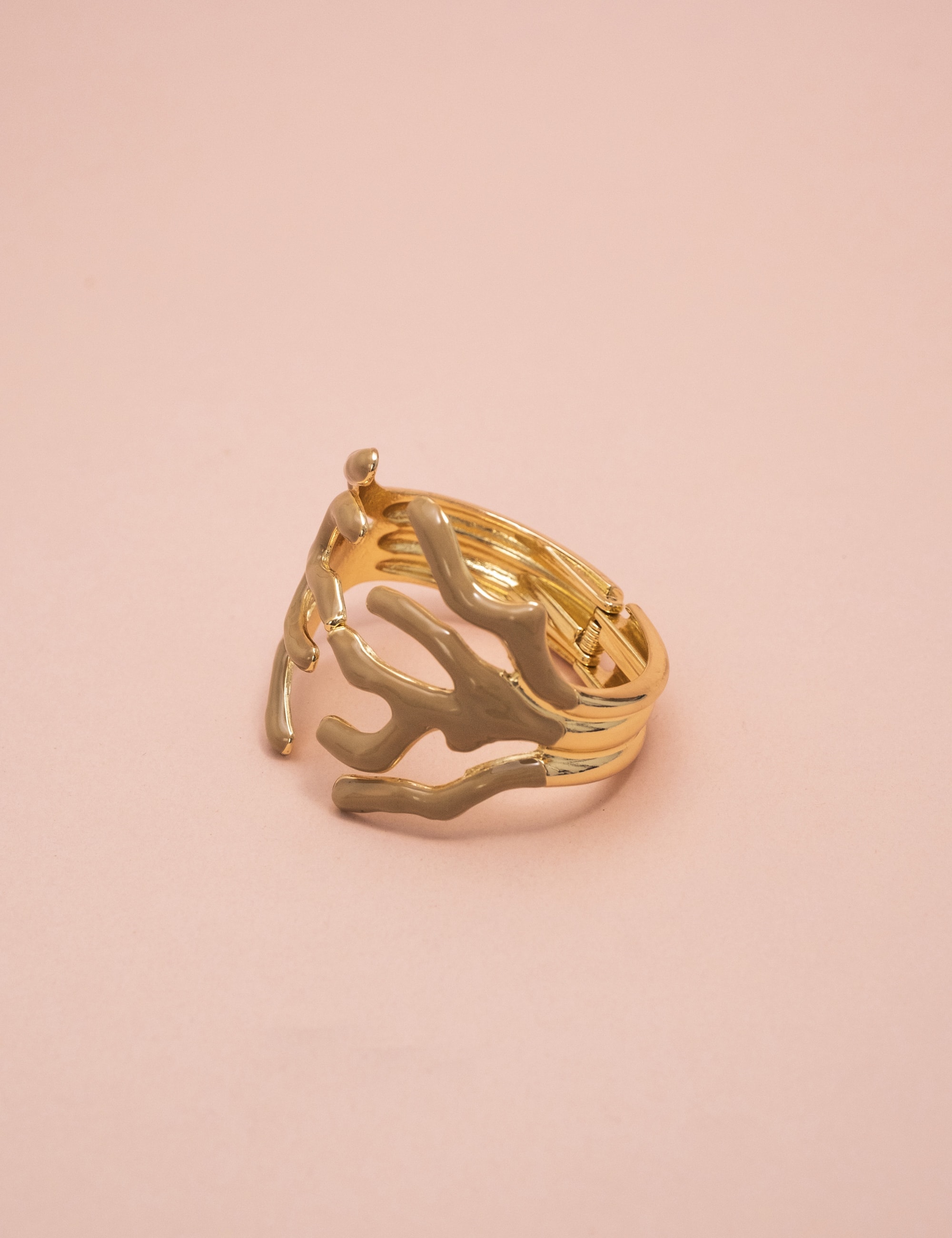 BRACELETE CORAL ESMALTADO MARROM - BC29014VO02