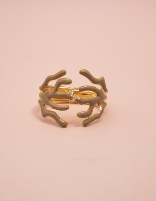 BRACELETE CORAL ESMALTADO MARROM - BC29014VO02