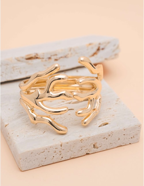 BRACELETE CORAL OURO B2B - PU0007VO01