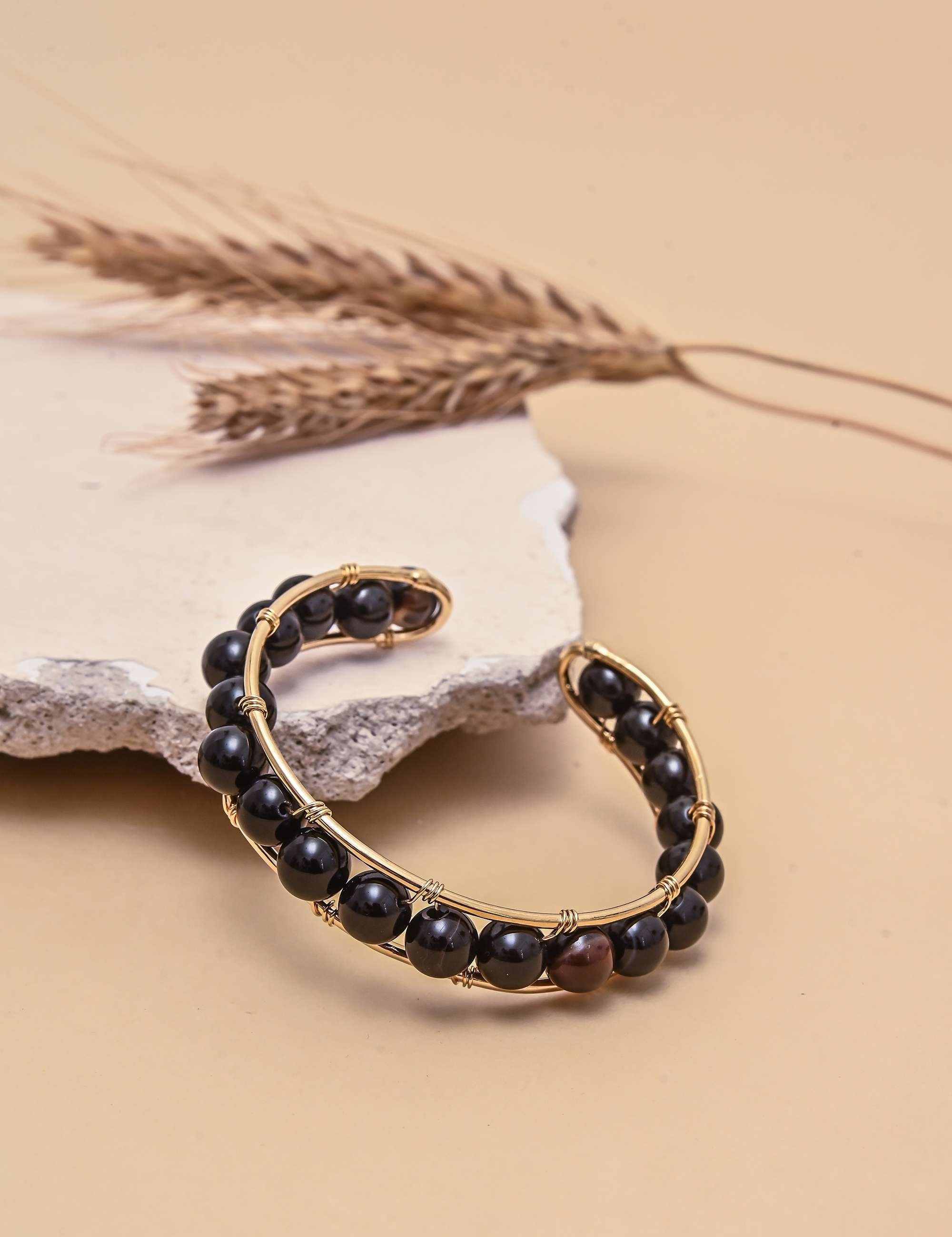 Bracelete Esfera Ônix