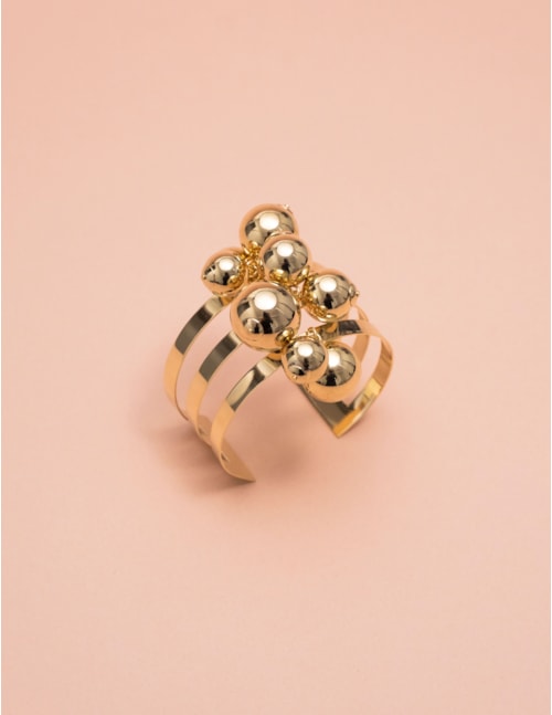 BRACELETE ESFERAS GOLD B2B - PU29008VO01
