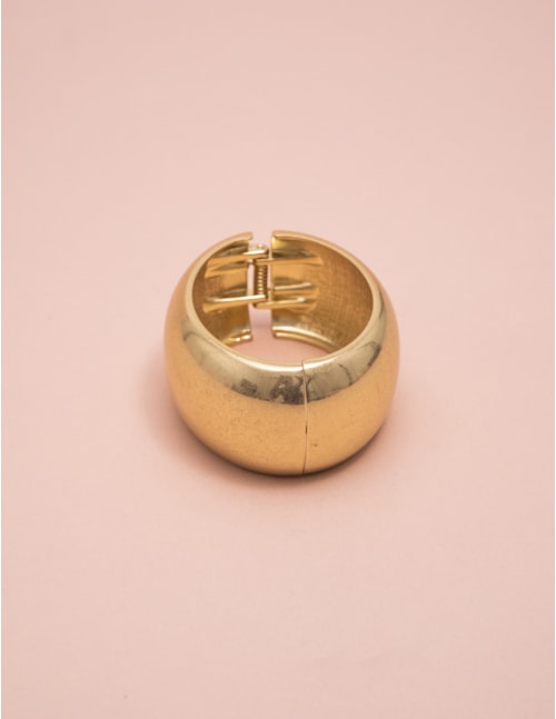 BRACELETE METAL ACETINADO OURO- BC2953VO01