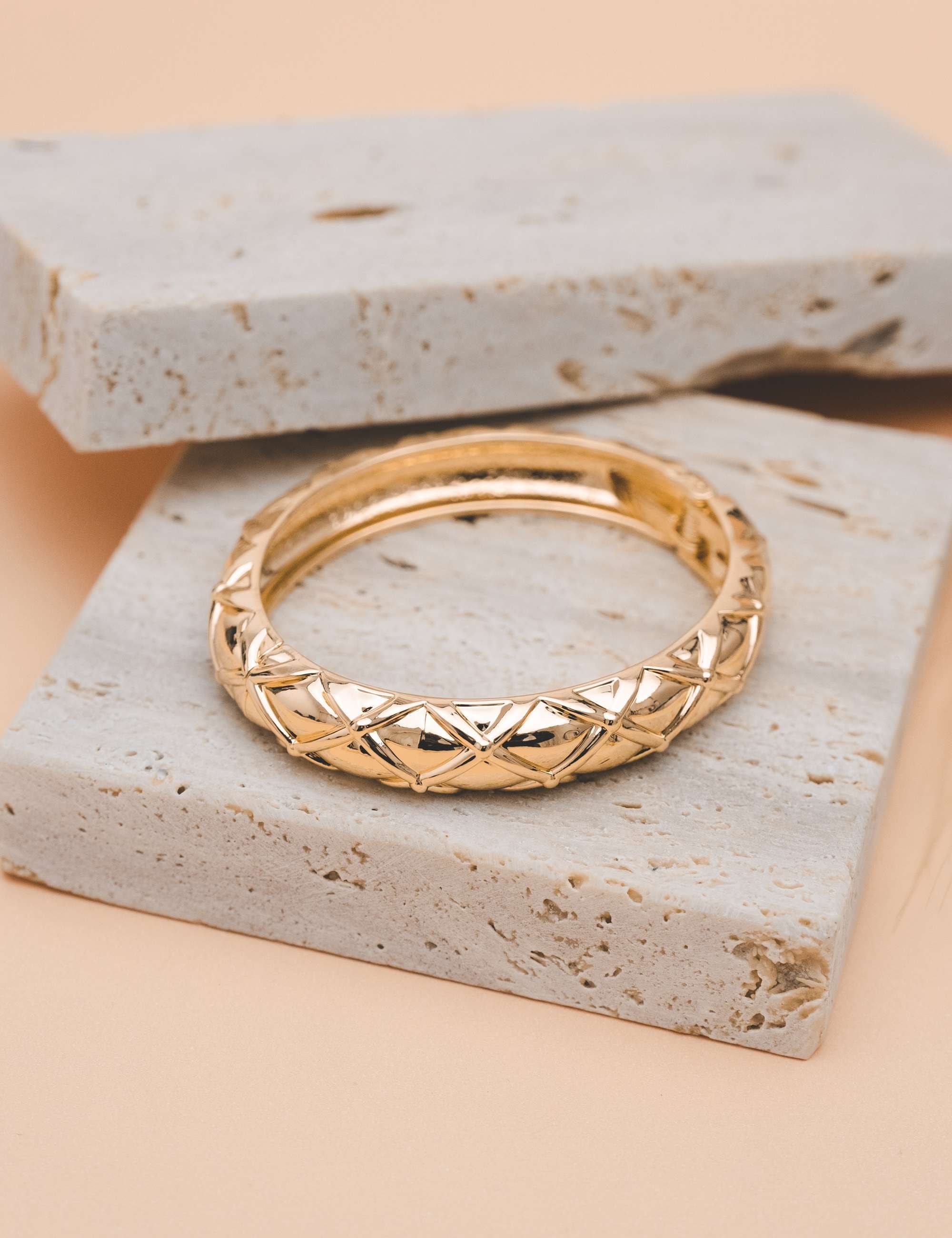 Bracelete Mola Texturizado Ouro