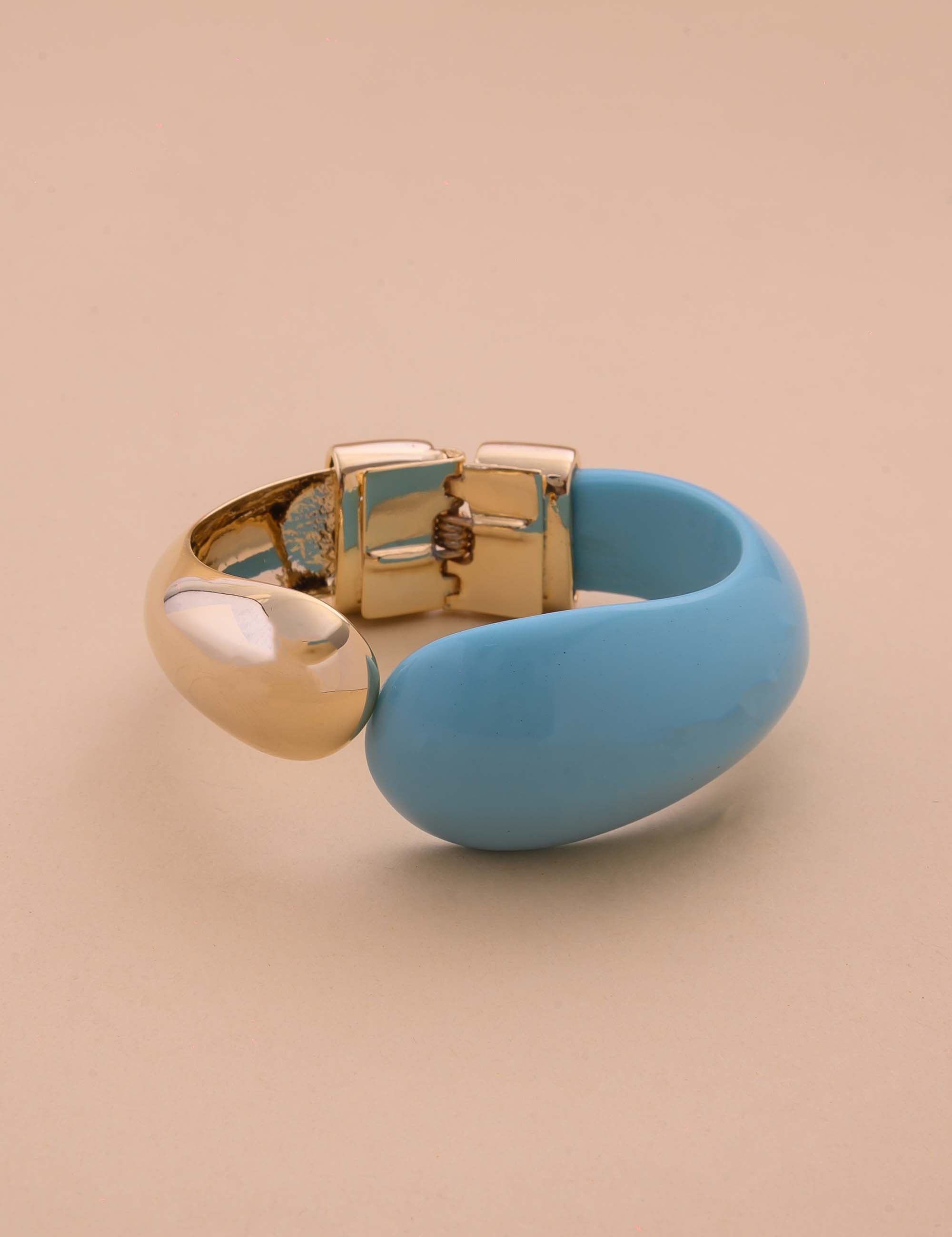 BRACELETE OURO RESINA BRANCO - BC29065VO01 COR:TURQUESA