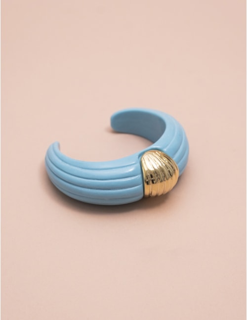 BRACELETE RESINA AZUL - BC2983VO03