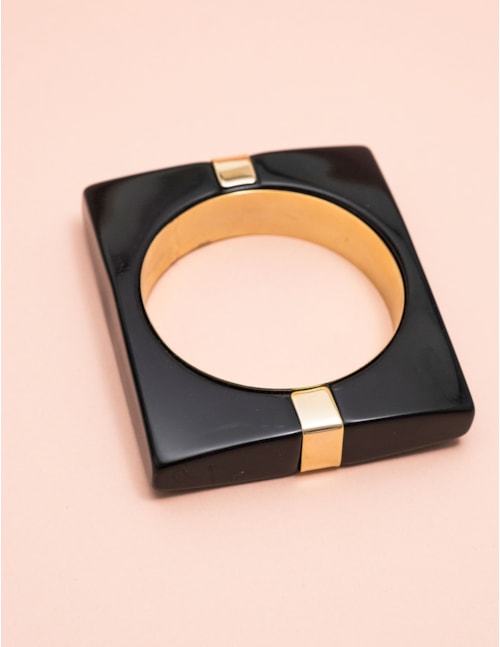 BRACELETE RESINA BLACK B2B - BC2969VO01