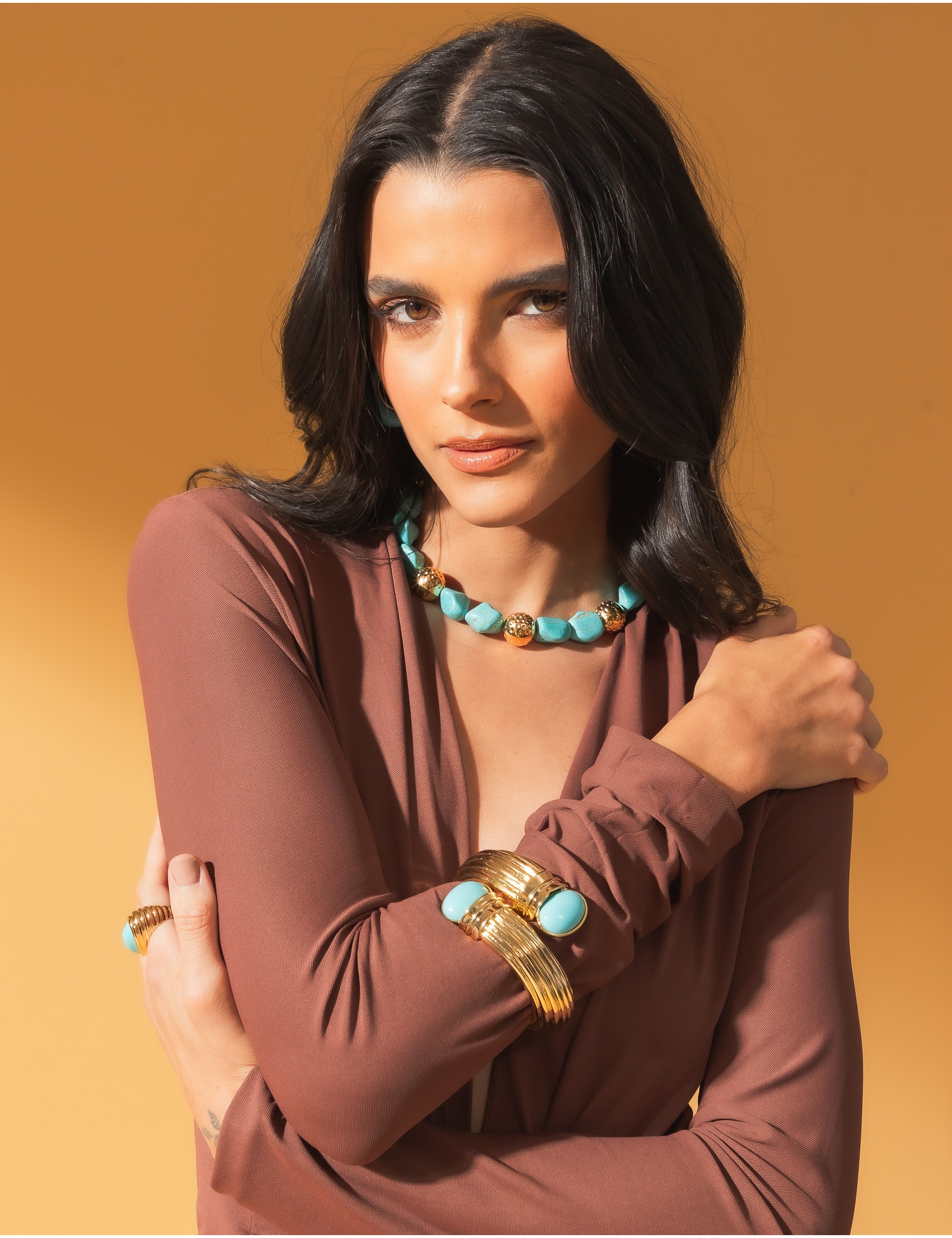 BRACELETE RESINA BLUE - BC2970VO01