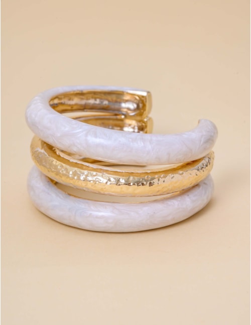 BRACELETE RESINA BRANCO - BR29073V015
