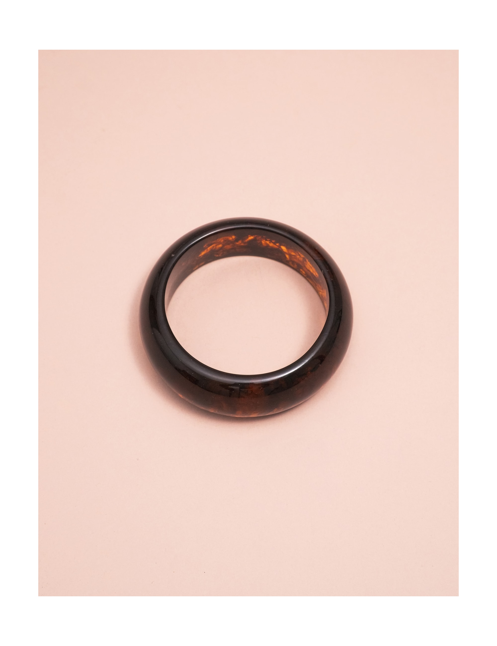 BRACELETE RESINA MESCLADO MARROM - BC29036VO04