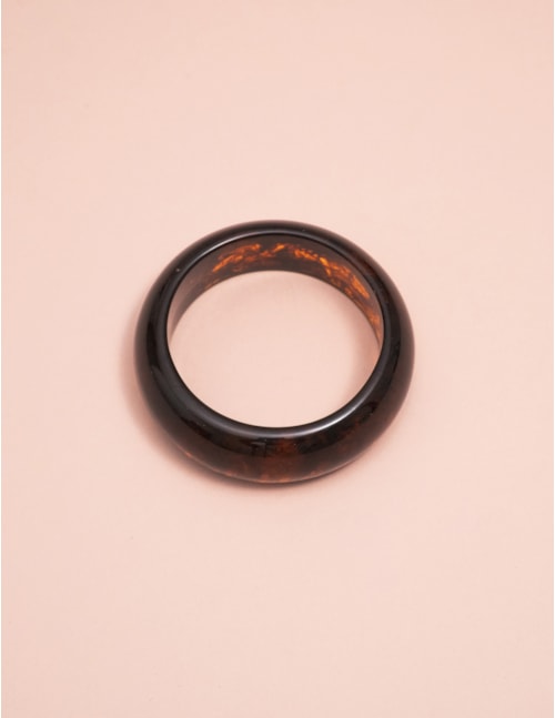 BRACELETE RESINA MESCLADO MARROM - BC29036VO04