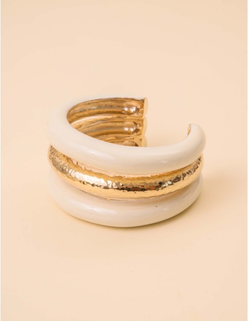 BRACELETE RESINA OFF-WHITE - BC29073VO17