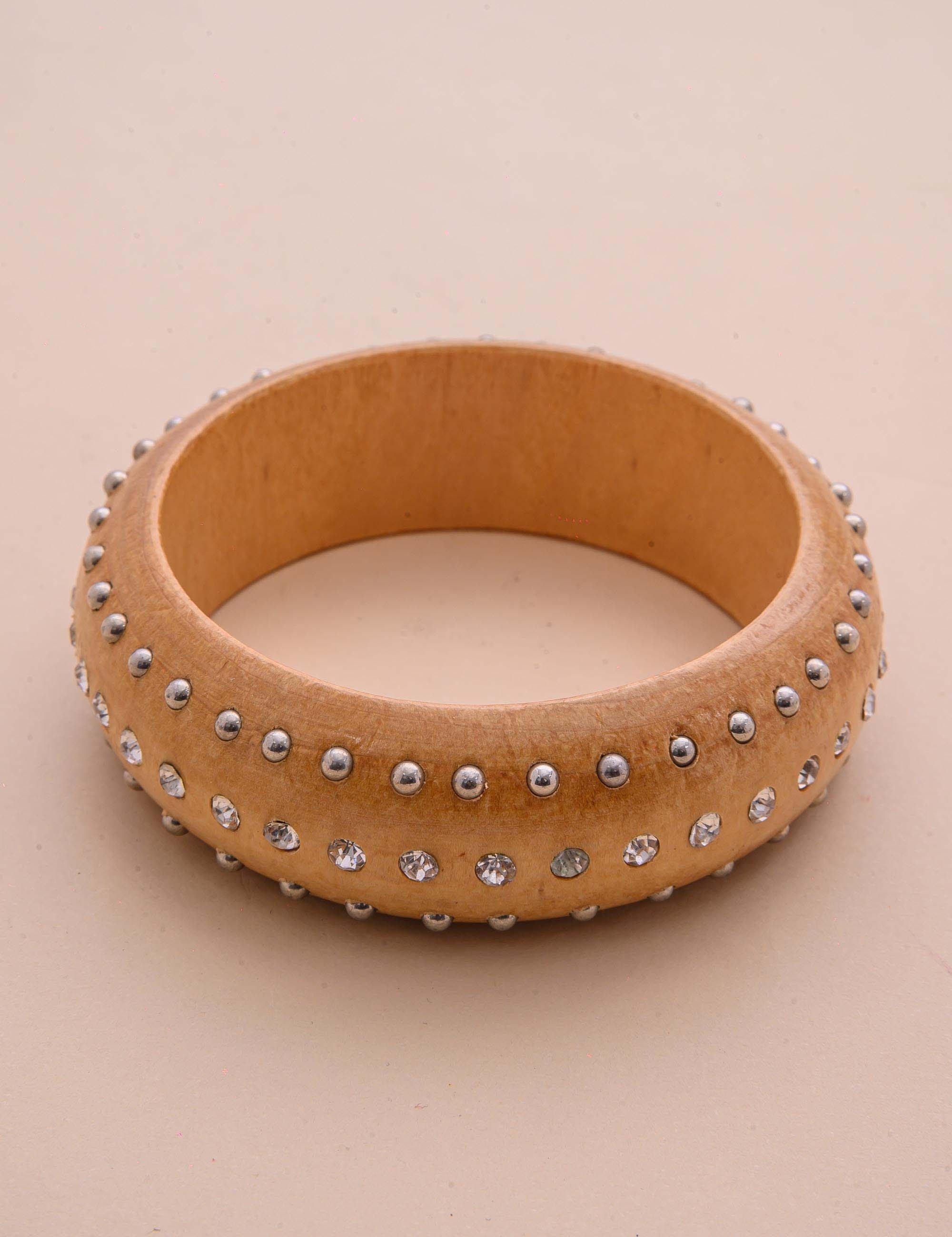 BRACELTE MADEIRA MARROM CLARO - BC29053V003