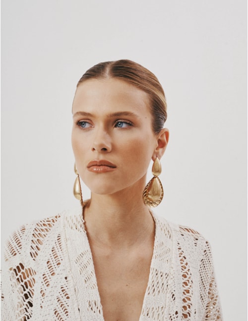 BRINCO ABAULADO OURO ACETINADO - BR29225VO01