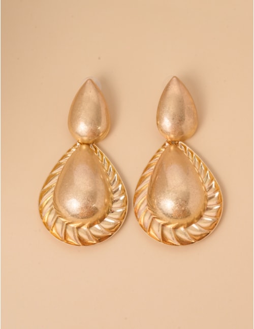 BRINCO ABAULADO OURO ACETINADO - BR29225VO01