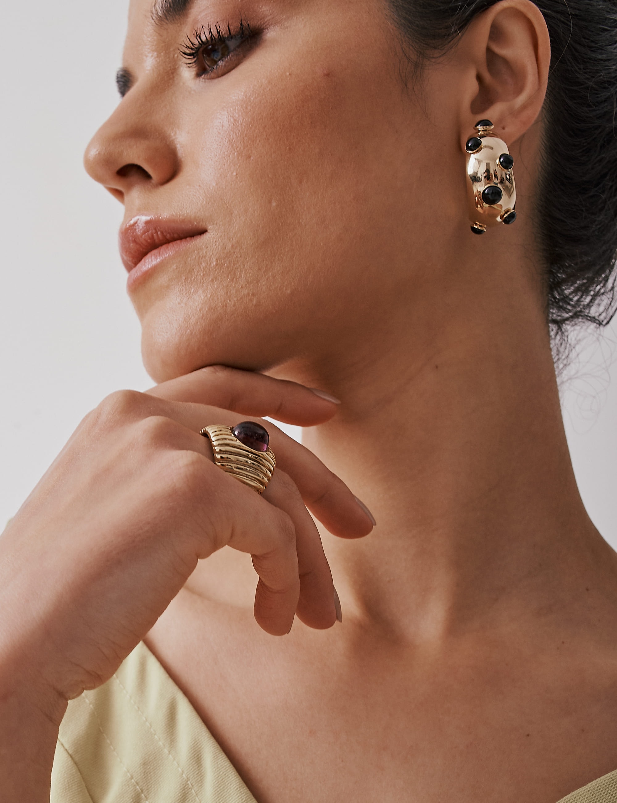 BRINCO ARGOLA M ESFERAS PRETAS - BR29063VO04