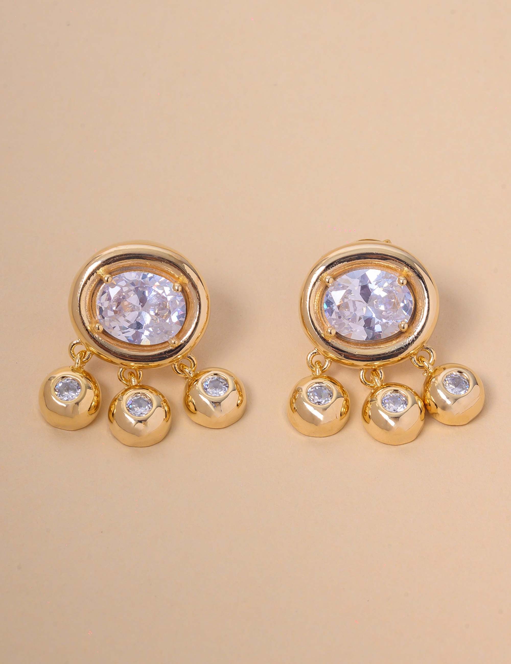 BRINCO CRISTAL OVAL OURO - BR29264VO01