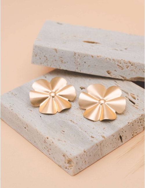 Brinco Flor Bianco