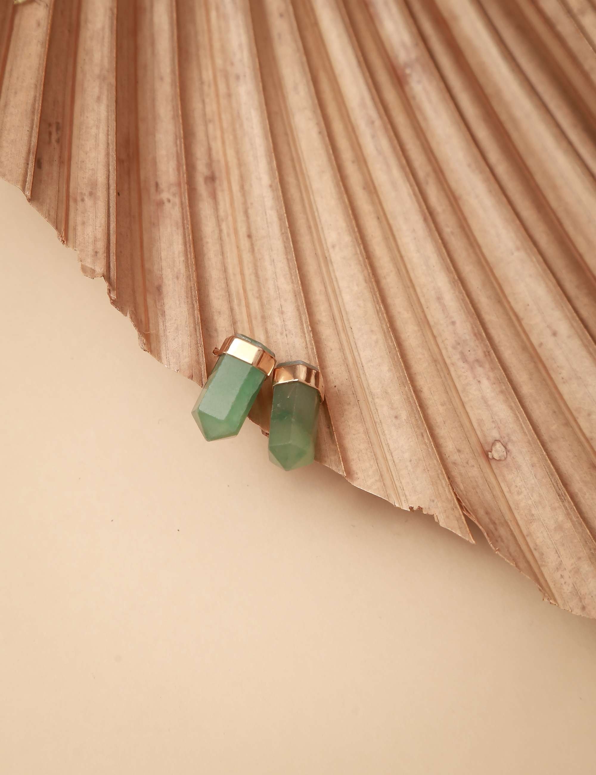 Brinco Joy Quartzo Verde Dourado - BR7000VO08-P