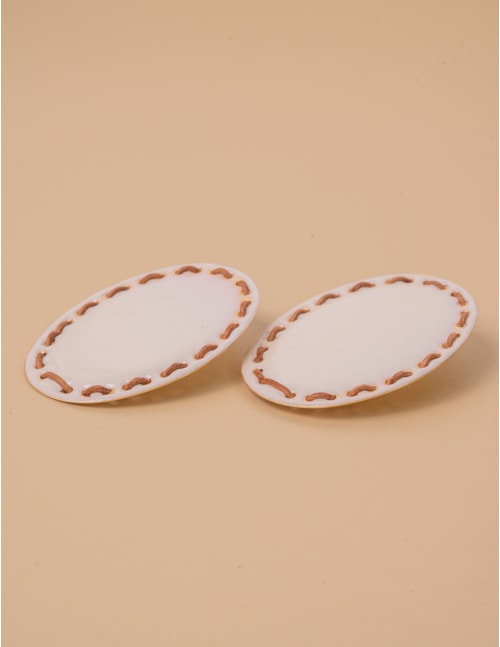 BRINCO OFF WHITE OVAL - BR29211VO17