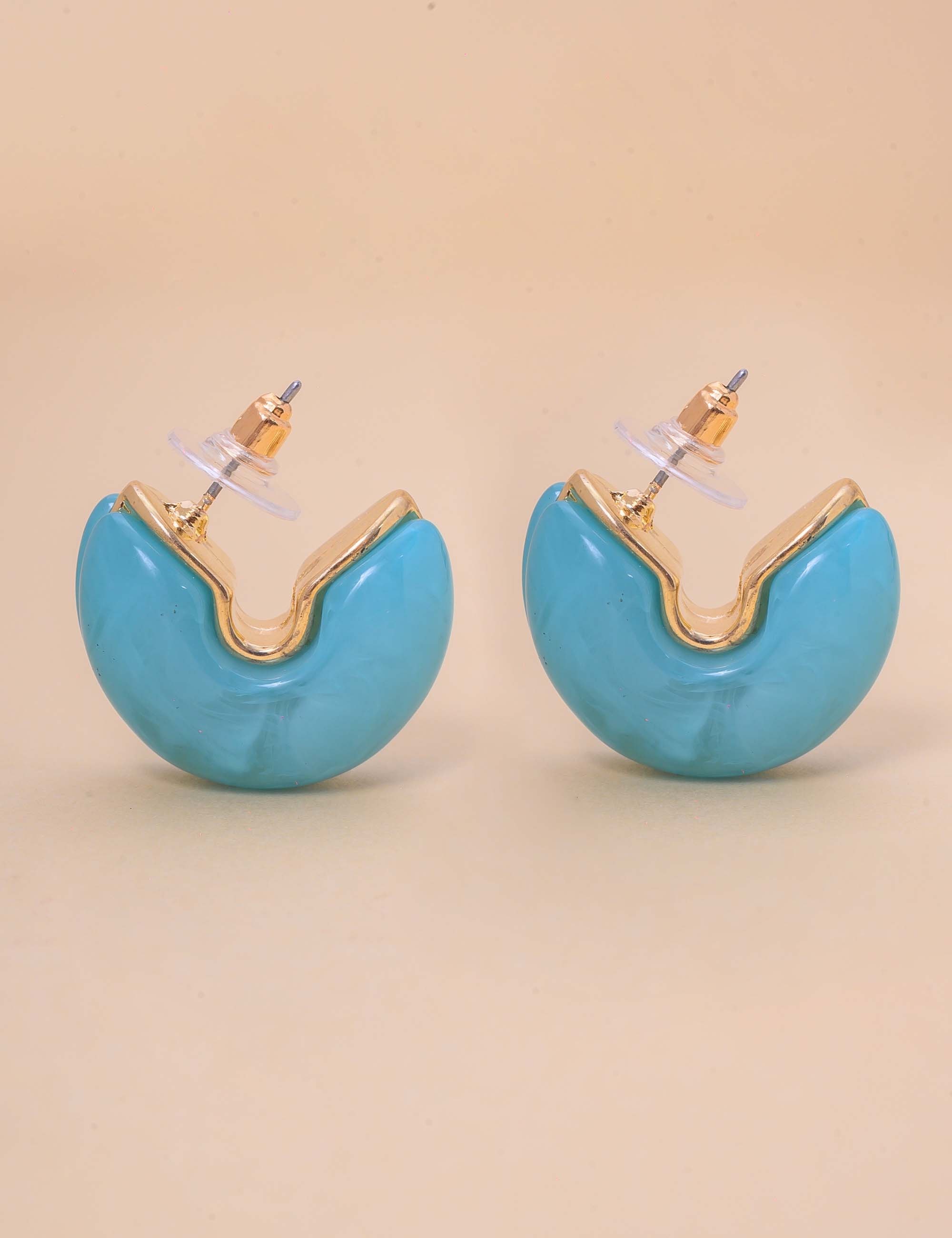 BRINCO OURO RESINA AZUL CELESTE - BR29239VO32