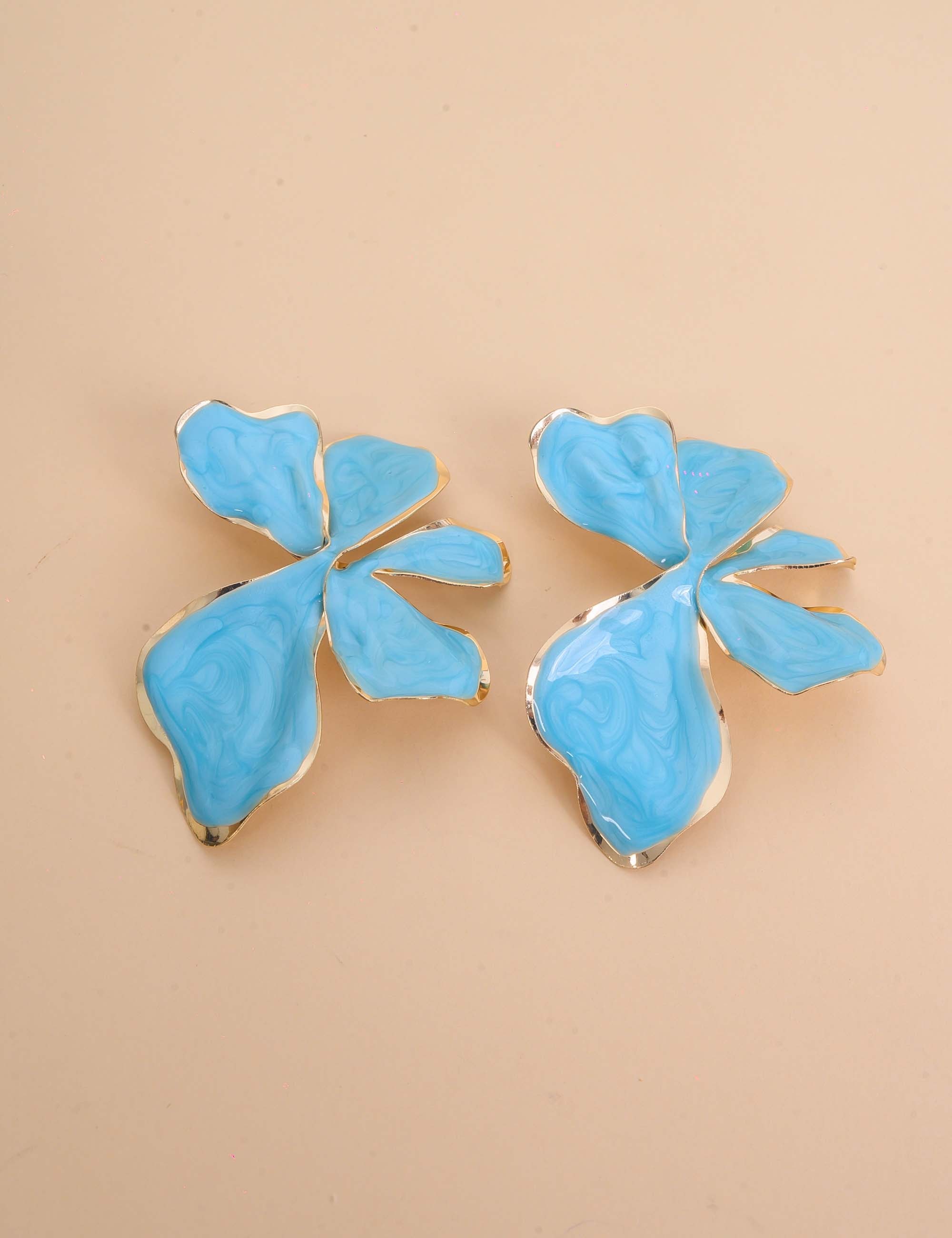 BRINCO OURO RESINA AZUL CELESTE - BR29287VO32