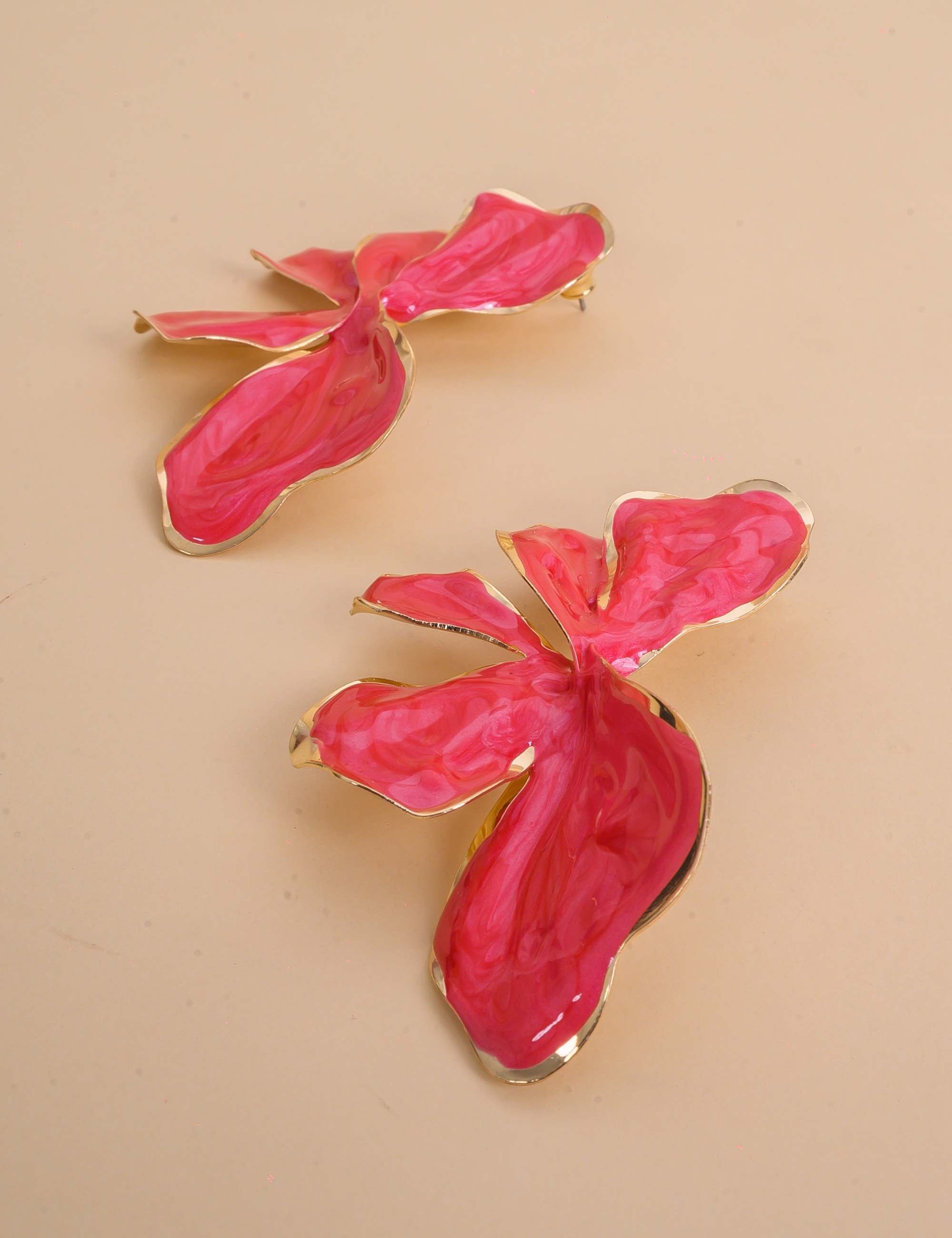 BRINCO OURO RESINA ROSA - BR29287VO06