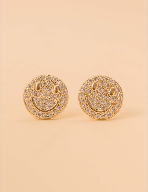 BRINCO OURO SMAIL CRAVEJADO - BR29188VO01