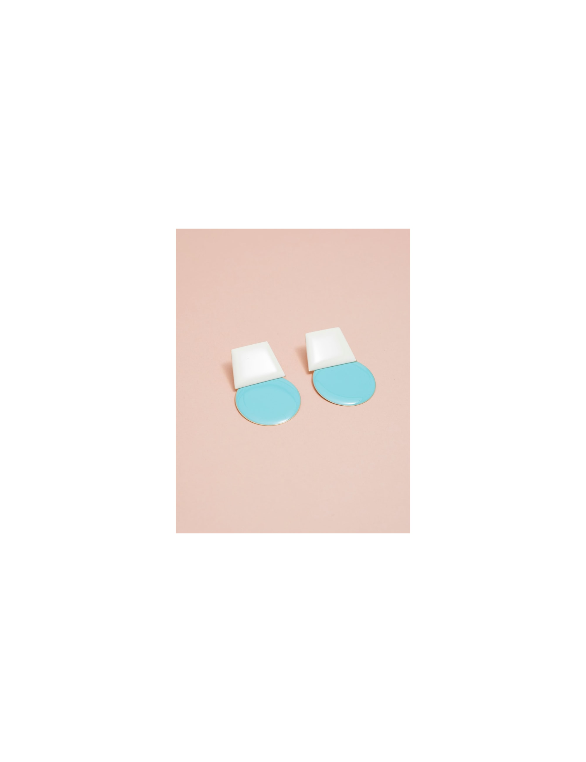 BRINCO RESINA DUO - BR2852 COR:BRANCO E AZUL BR2852-A