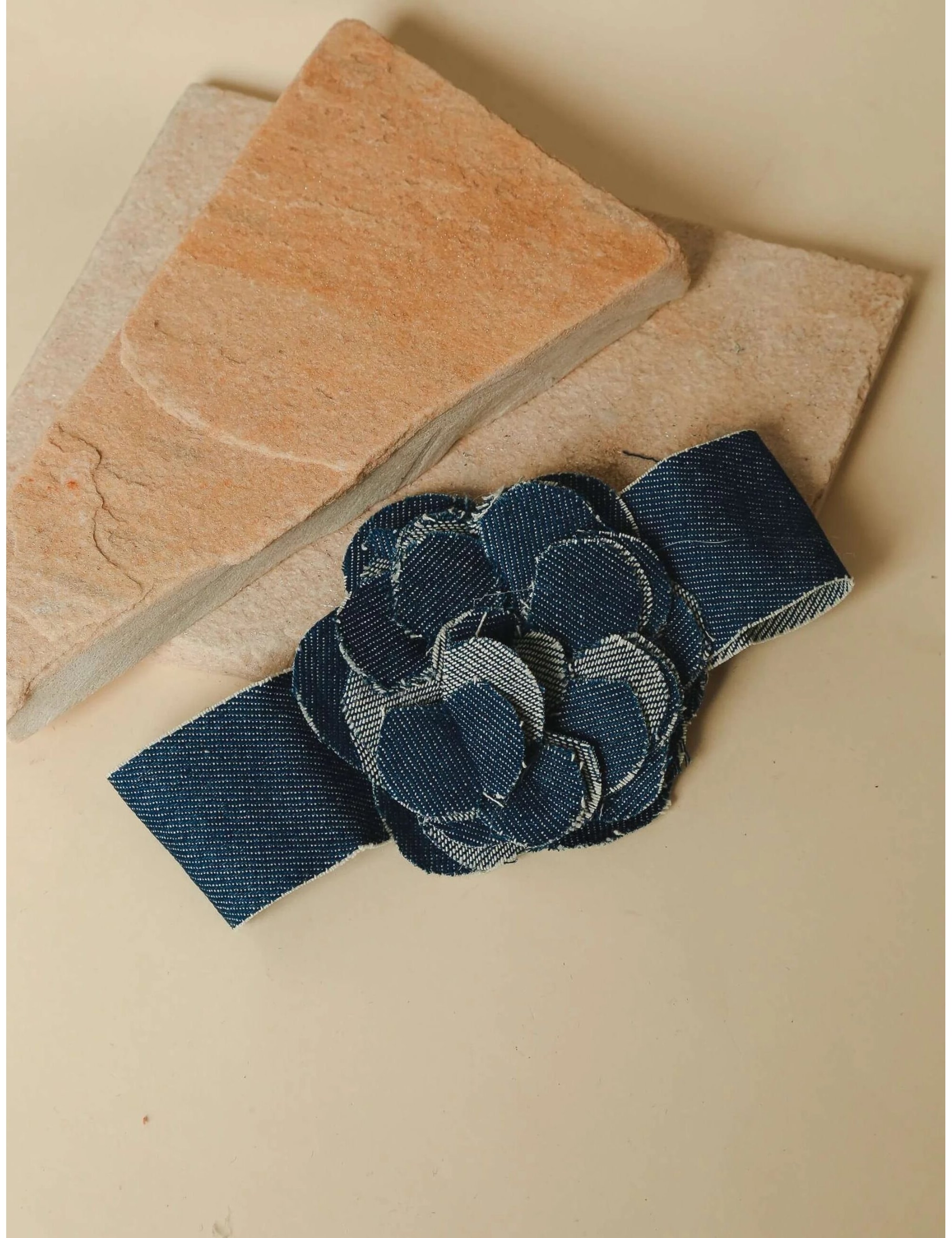 CHOKER FLOR AZUL CLARO - CO2185VO02